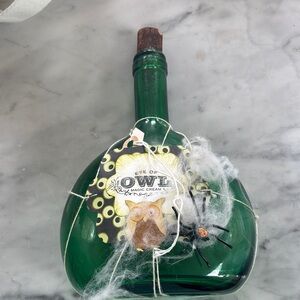Halloween Decor Green Bottle